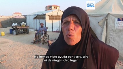 Los palestinos denuncian que la ayuda humanitaria no llega a la población de Gaza