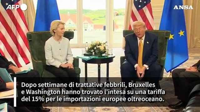 Dazi Usa, dal 15% ai 600 miliardi investiti, intesa in punti
