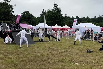 Fencing demonstration at the Mid Devon Show (Will Goddard, Crediton Courier)