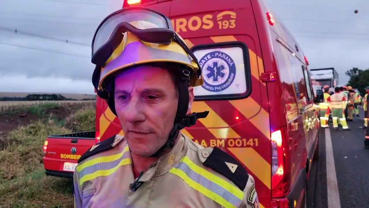 "Pai, criança de dois anos e criança de cinco anos entraram em óbito", afirma subtenente