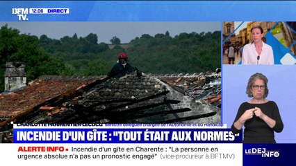 Incendie d'un gîte en Charente: "Il répondait aux normes, on en a la certitude", indique la ministre déléguée au handicap Charlotte Parmentier-Lecocq