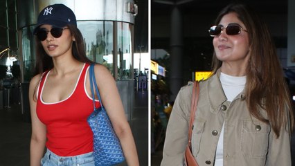 Glamorous Girls Manushi Chhillar & Shilpa Shetty Clicked At The Mumbai Airport!