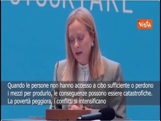 Meloni in Etiopia: L'insicurezza alimentare è un problema sia politico che economico