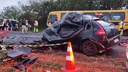 Após acidente com três morte na BR-369, rodovia está completamente interditada