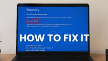 How To Fix Blue Screen Recovery “Your PC Couldn't Start Properly” With Error Code 0xc0000001 in Windows 11 / 10 / 8 / 7 ✅