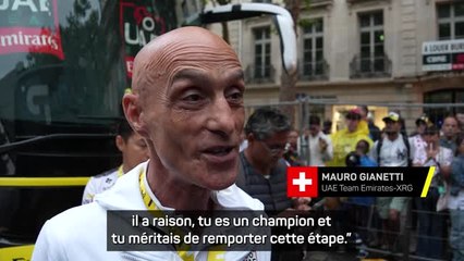 Tour de France - Gianetti salue Wout van Aert, "le seul à avoir distancé Tadej"