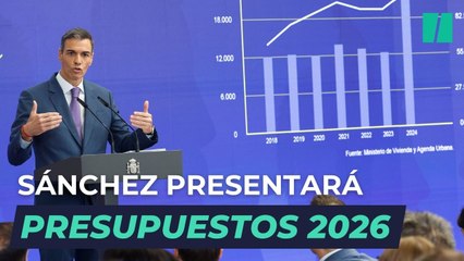 Sánchez asegura que el Gobierno presentará Presupuestos Generales del Estado para 2026