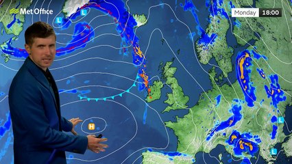 Met Office Monday Afternoon Weather Forecast 28/07/2025