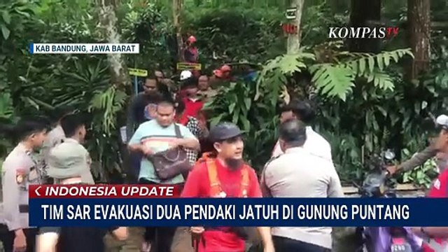 Momen Evakuasi Tim SAR Selamatkan 2 Pendaki Jatuh di Gunung Puntang Jabar | INDO UPDATE
