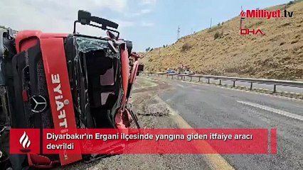 Yangına giden itfaiye aracı devrildi: 1 ölü, 3 yaralı