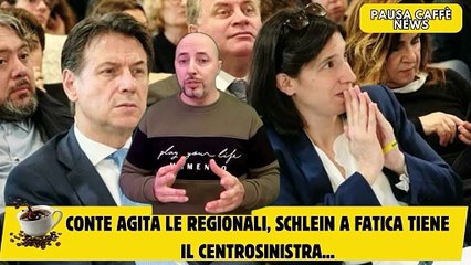 Conte agita le Regionali, Schlein a fatica tiene il centrosinistra...