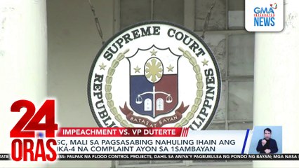 Bagong depinisyon ng “initiation” at requirements ng impeachment, pinuna ng mga eksperto sa batas | 24 Oras