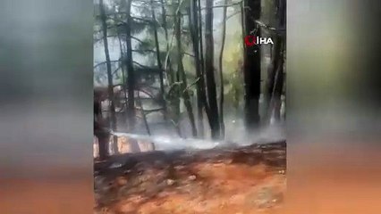 Denizli’de saman basma makinasından başlayan yangın kısa sürede kontrol altına alındı