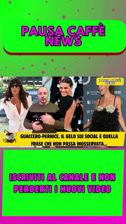 Guaccero-Pernice, il gelo sui social e quella frase che non passa inosservata..