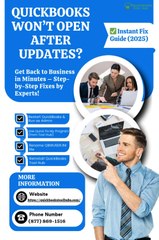 QuickBooks Won’t Open After Updates