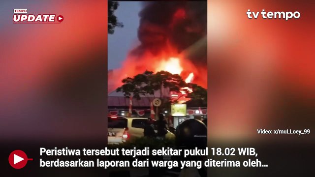 Pasar Taman Puring Jakarta Selatan Kebakaran, Transjakarta Koridor 13 Tak Bisa Melintas