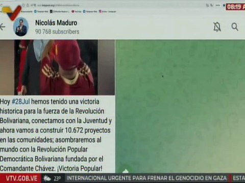 Pdte. Maduro: Hemos tenido una victoria histórica para la fuerza de la Revolución Bolivariana