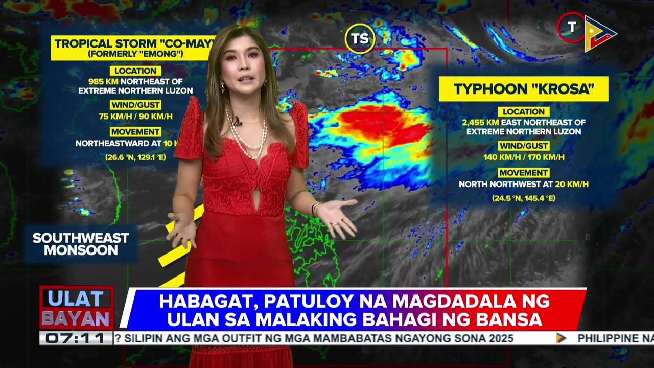 Habagat, patuloy na magdadala ng ulan sa malaking bahagi ng bansa