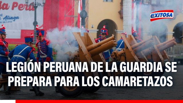 Fiestas Patrias: Legión Peruana de la Guardia se prepara para los tradicionales 21 camaretazos