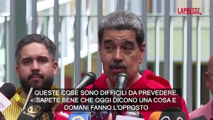 Maduro su un possibile dialogo con gli Usa: "Difficile, la loro ? una politica bipolare..."
