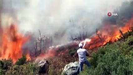 Bursa'da alevler yeniden yükseldi