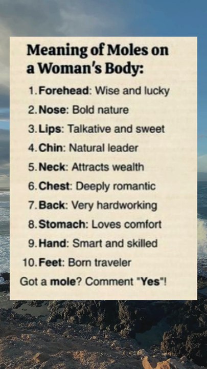 Moles on Body & Their Meanings for Women! 🔍✨ #MolesMeaning #BeautyTips