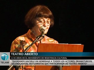 Homenaje a los 30 años de Teatro Abierto