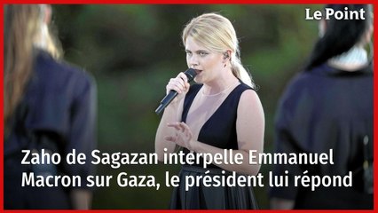 Zaho de Sagazan interpelle Emmanuel Macron sur Gaza, le président lui répond