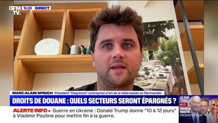 Accord UE-États-Unis: "Le marché US (...) c'est 20% de notre chiffre d'affaires", s'inquiète Marc-Alain Spruch, président de l'entreprise normande Degrenne