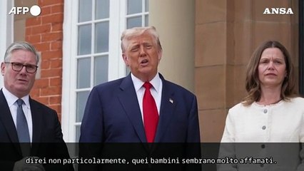 Trump: "A Gaza i bimbi affamati ci sono"
