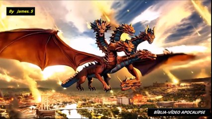 A serpente lança água da boca contra a mulher que tem uma coroa de 12 estrelas, Ap 12