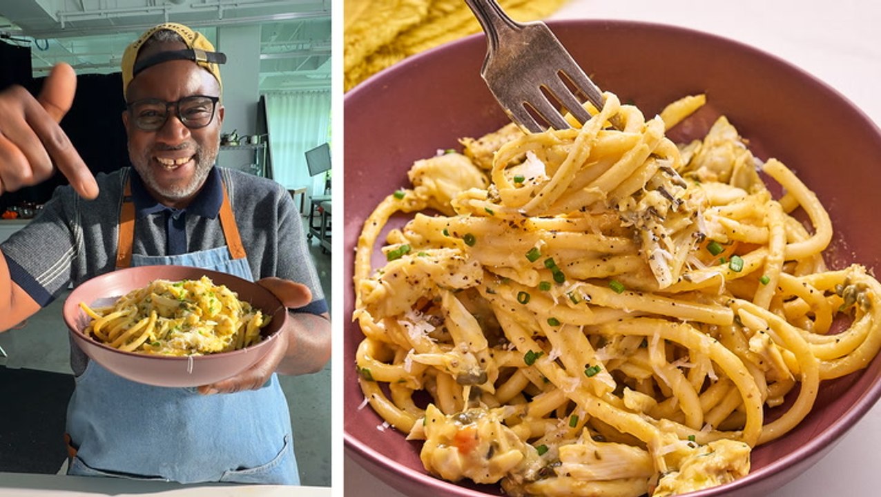 How to Make Summer Crab Carbonara with Lemons and Capers