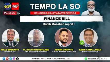 TEMPO LA SO: Habib Mosaheb Recoit Ashvin Guddaye, Riyad Subratty et Vijaye Chuturdharee