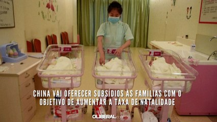 China vai oferecer subsídios às famílias com o objetivo de aumentar a taxa de natalidade