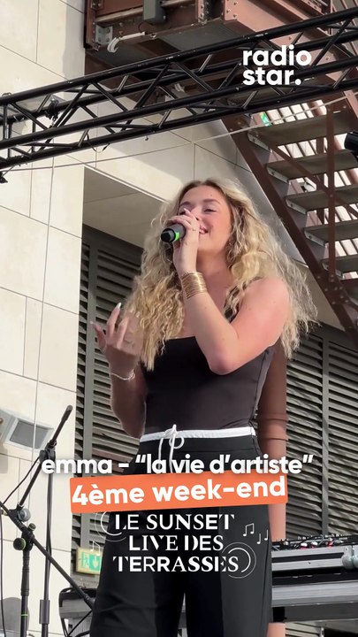 Emma interprète “La vie d’artiste” sur la scène des Sunset Live des Terrasses #emma #sunsetlive #concert #live #staracademy #starac