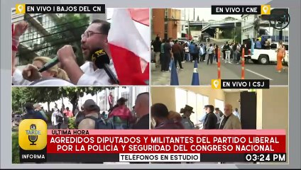 Jorge Cálix condena agresiones a protesta pacífica de liberales