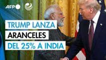 Trump amenaza a India con aranceles del 25% a partir del 1 de agosto