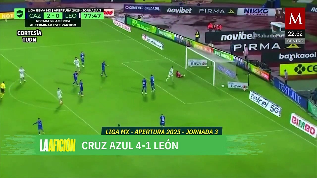Cruz Azul golea a León y consigue primer triunfo en el Apertura 2025