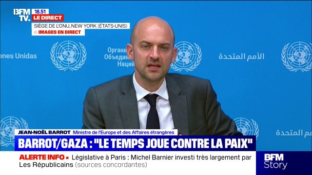 Conférence de l'ONU pour la Palestine: Jean-Noël Barrot assure que des engagements historiques seront pris à New York