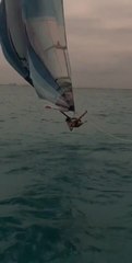 Parasailing Woman Gets Dipped Multiple Times Into Water Before Being Thrown Off-Sail