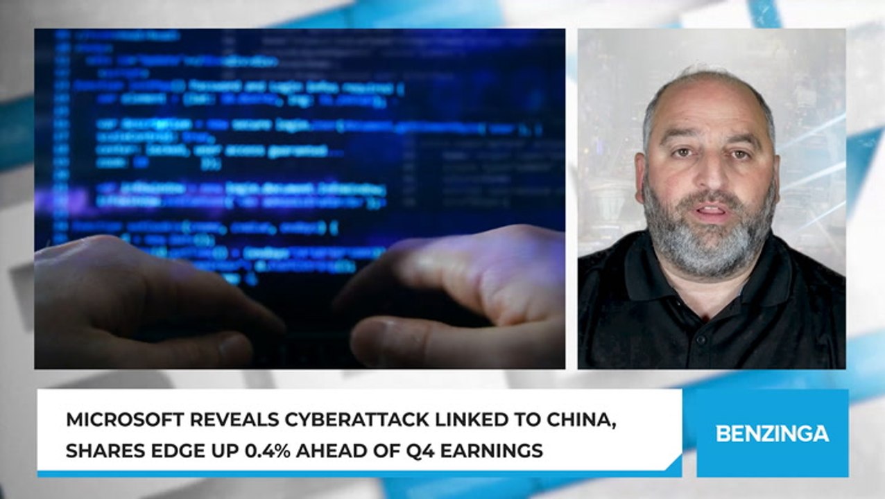 Microsoft Reveals Cyberattack Linked to China, Shares Edge Up 0.4% Ahead of Q4 Earnings