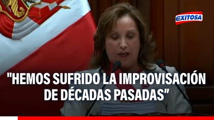 Dina Boluarte: "Hemos sufrido la improvisación de décadas pasadas cuando se abrió sin control las fronteras"