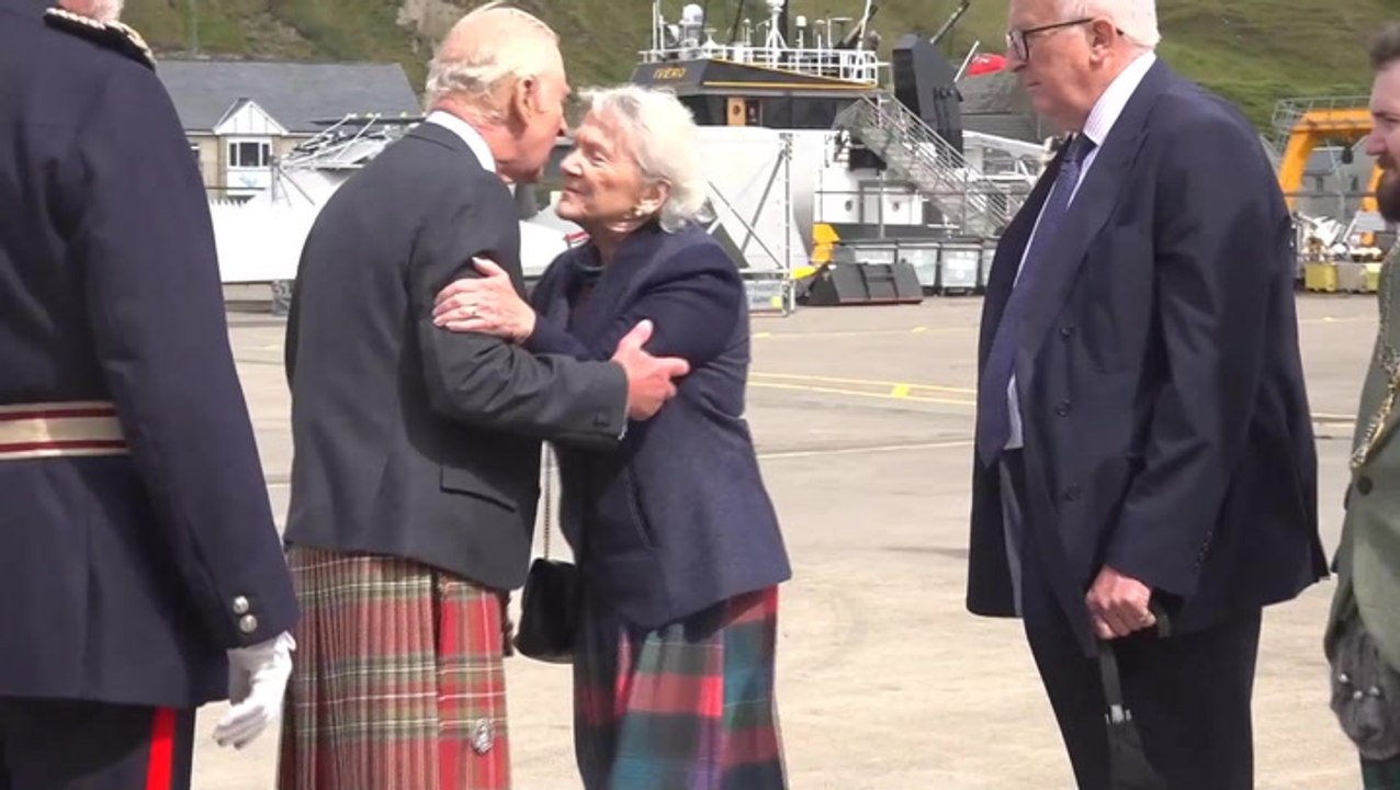 King Charles dons kilt as he visits Scottish county close to heart