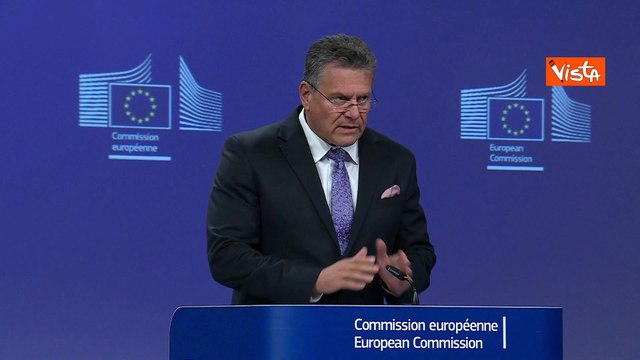 Dazi, Šefčovič: Senza l'accordo gli scambi con gli Usa sarebbero crollati