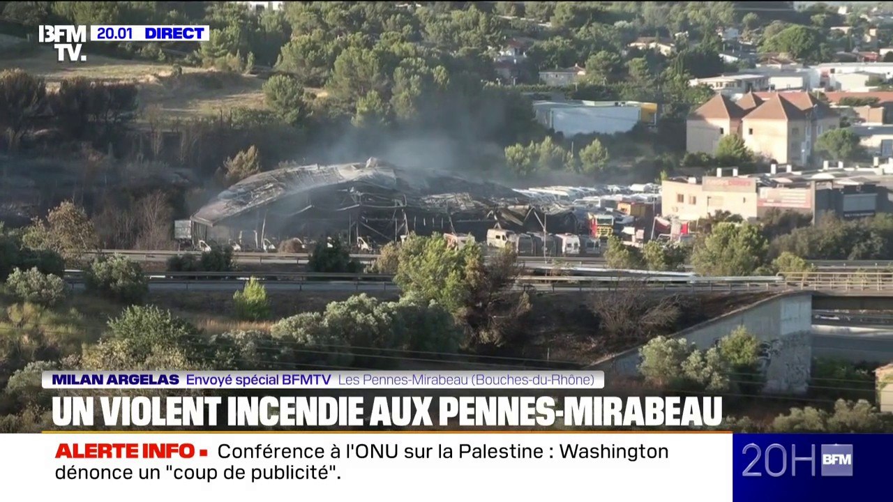 Incendie aux Pennes-Mirabeau: après la mobilisation de 400 pompiers, "le feu n'évolue plus" annonce la préfecture des Bouches-du-Rhône