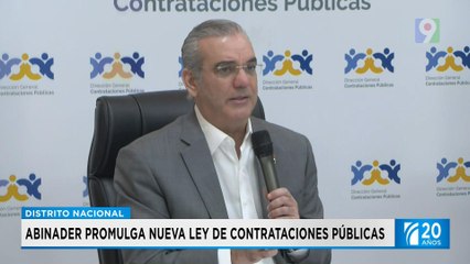 Abinader promulga nueva ley de Contrataciones Públicas| Primera Emisión SIN