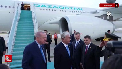 Cumhurbaşkanı Erdoğan, Kazakistan Cumhurbaşkanı Tokayev'i karşıladı