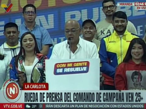 Jorge Rodríguez: El 100% de los venezolanos lo que queremos es la paz