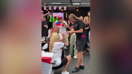Sweet moment couple get engaged at England’s victorious Euro 2025 final