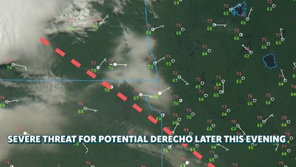 Tracking potential for a derecho as severe storms target Minnesota